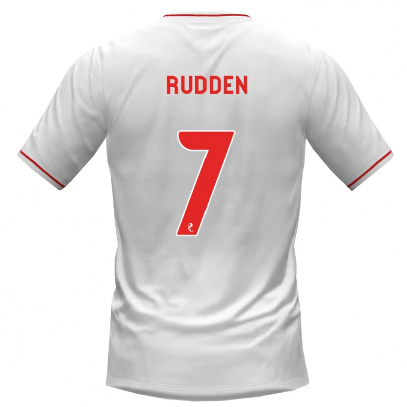 Danxen Homem Camisola Zak Rudden #7 Branco Vermelho Alternativa 2026/27 Camisa