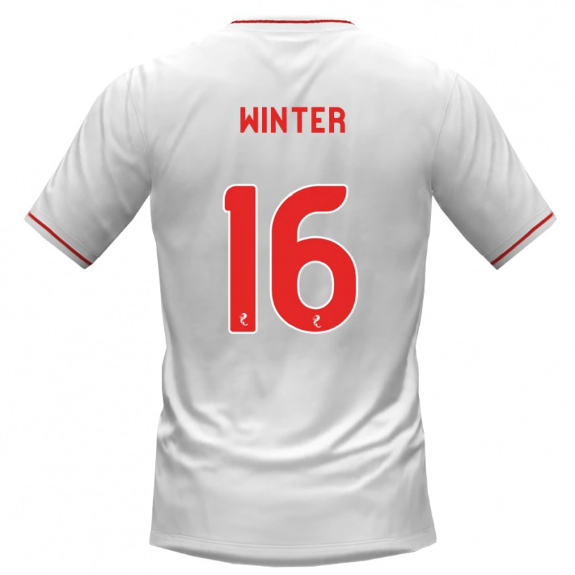 Danxen Homem Camisola Andy Winter #16 Branco Vermelho Alternativa 2026/27 Camisa
