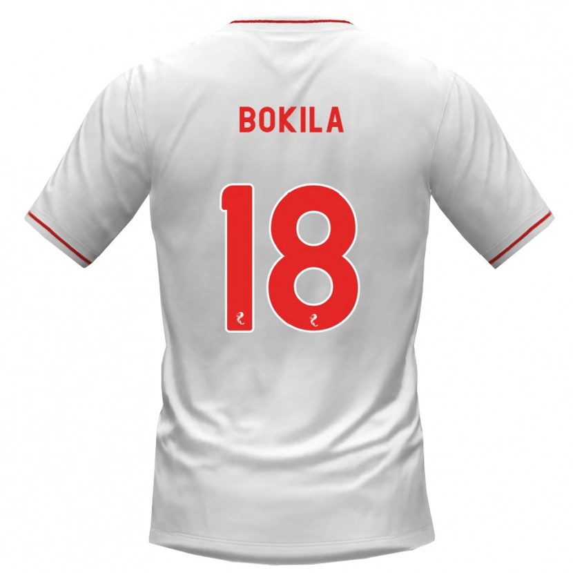 Danxen Homem Camisola Jeremy Bokila #18 Branco Vermelho Alternativa 2026/27 Camisa