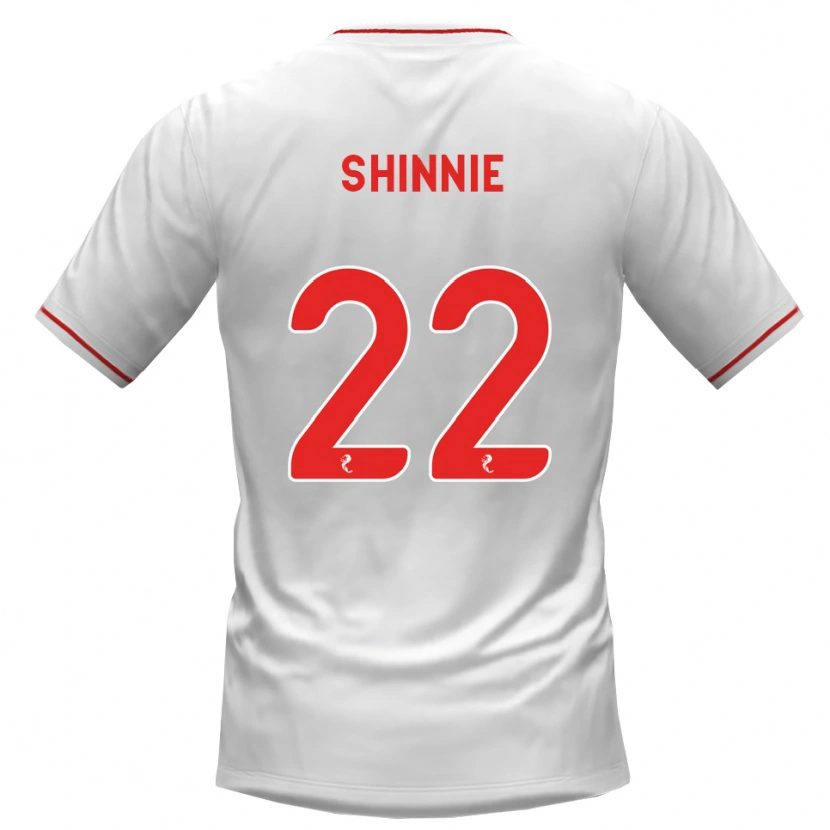 Danxen Homem Camisola Andrew Shinnie #22 Branco Vermelho Alternativa 2026/27 Camisa