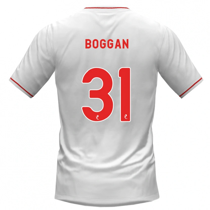 Danxen Homem Camisola Joe Boggan #31 Branco Vermelho Alternativa 2026/27 Camisa