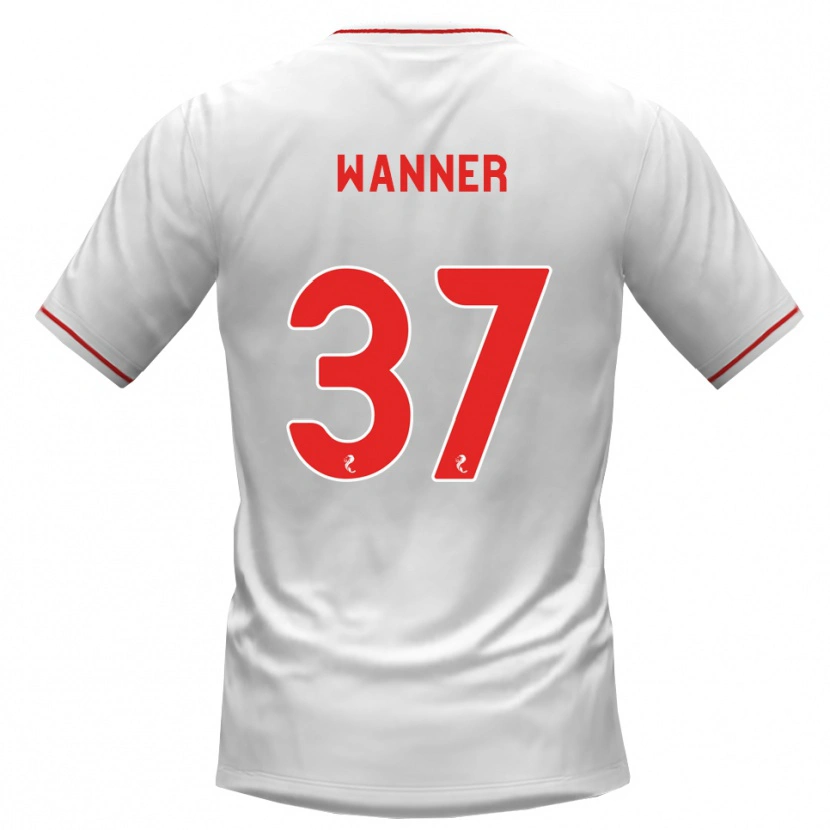 Danxen Homem Camisola Jannik Wanner #37 Branco Vermelho Alternativa 2026/27 Camisa