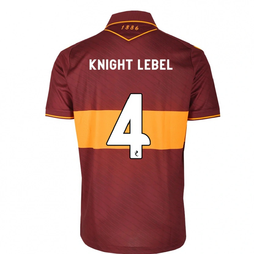 Danxen Homem Camisola Jamie Knight-Lebel #4 Laranja Marrom Alternativa 2026/27 Camisa