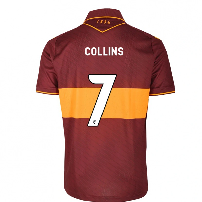 Danxen Homem Camisola Bailley Collins #7 Laranja Marrom Alternativa 2026/27 Camisa