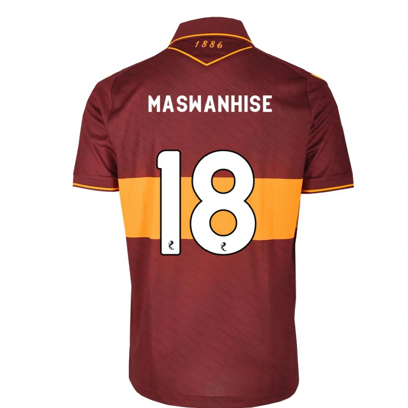 Danxen Homem Camisola Tawanda Maswanhise #18 Laranja Marrom Alternativa 2026/27 Camisa