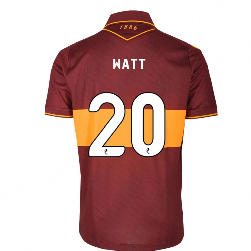Danxen Homem Camisola Elliot Watt #20 Laranja Marrom Alternativa 2026/27 Camisa