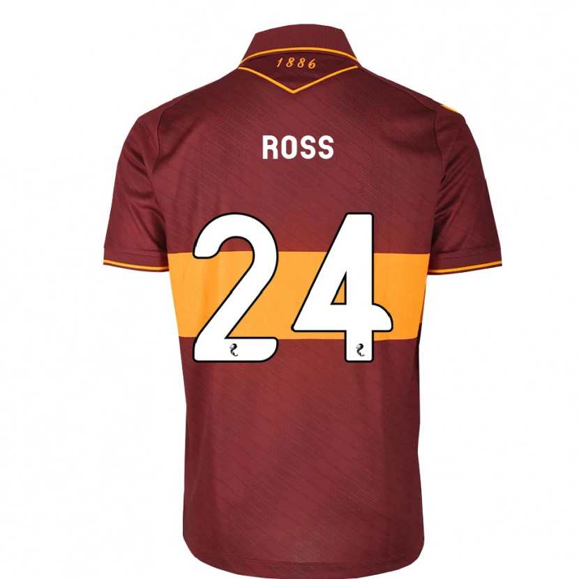 Danxen Homem Camisola Luca Ross #24 Laranja Marrom Alternativa 2026/27 Camisa