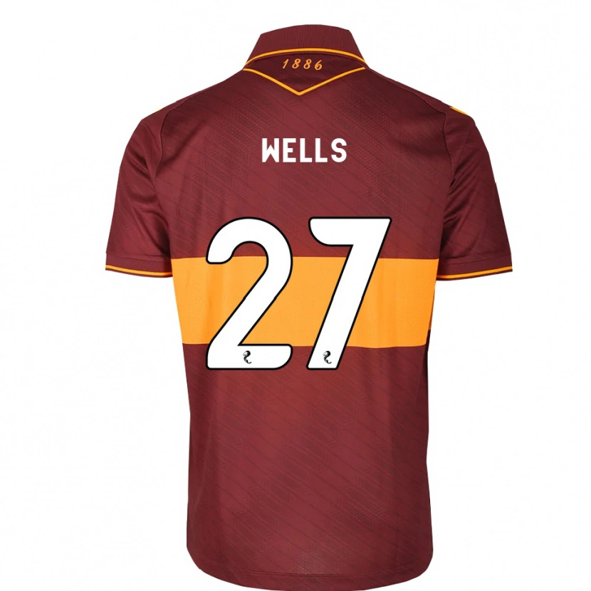 Danxen Homem Camisola Dylan Wells #27 Laranja Marrom Alternativa 2026/27 Camisa