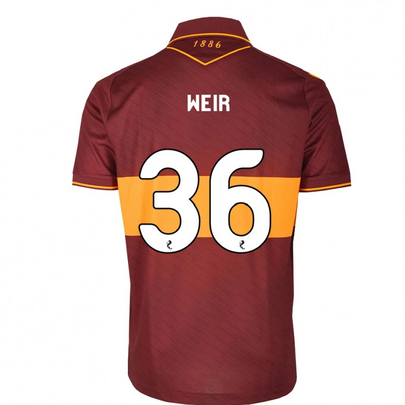 Danxen Homem Camisola Lucas Weir #36 Laranja Marrom Alternativa 2026/27 Camisa