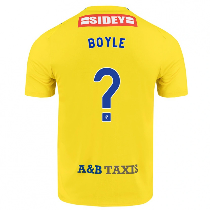 Danxen Homem Camisola Callum Boyle #0 Amarelo Azul Preto Alternativa 2026/27 Camisa