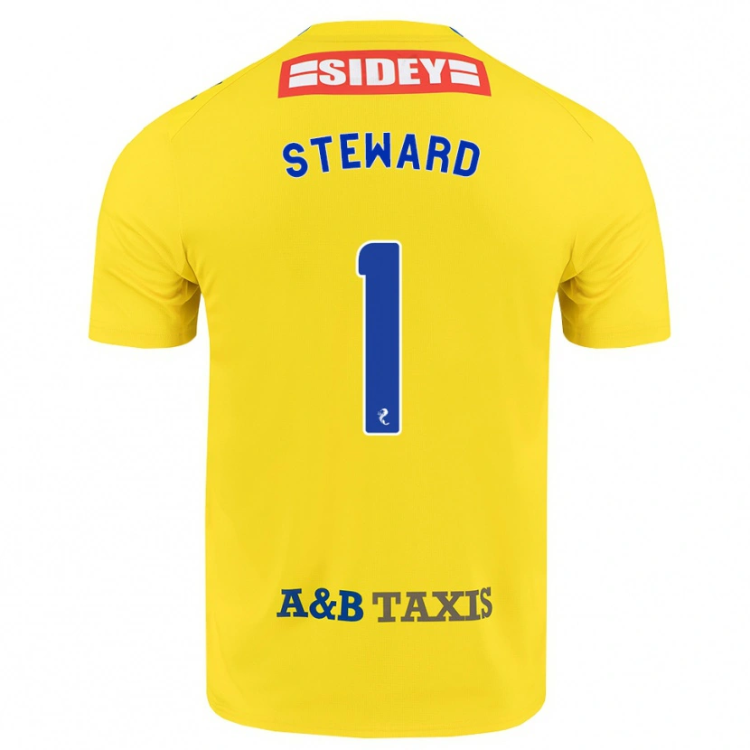 Danxen Homem Camisola Toby Steward #1 Amarelo Azul Preto Alternativa 2026/27 Camisa