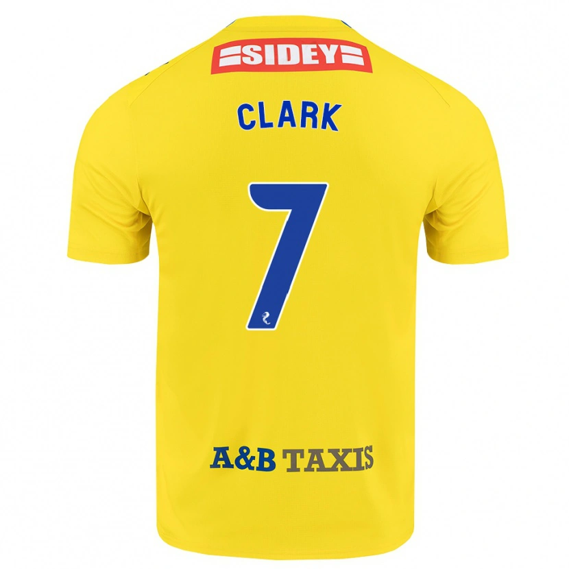 Danxen Homem Camisola Arran Clark #7 Amarelo Azul Preto Alternativa 2026/27 Camisa