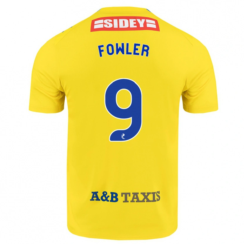 Danxen Homem Camisola Josh Fowler #9 Amarelo Azul Preto Alternativa 2026/27 Camisa