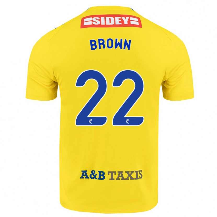 Danxen Homem Camisola Cameron Brown #22 Amarelo Azul Preto Alternativa 2026/27 Camisa
