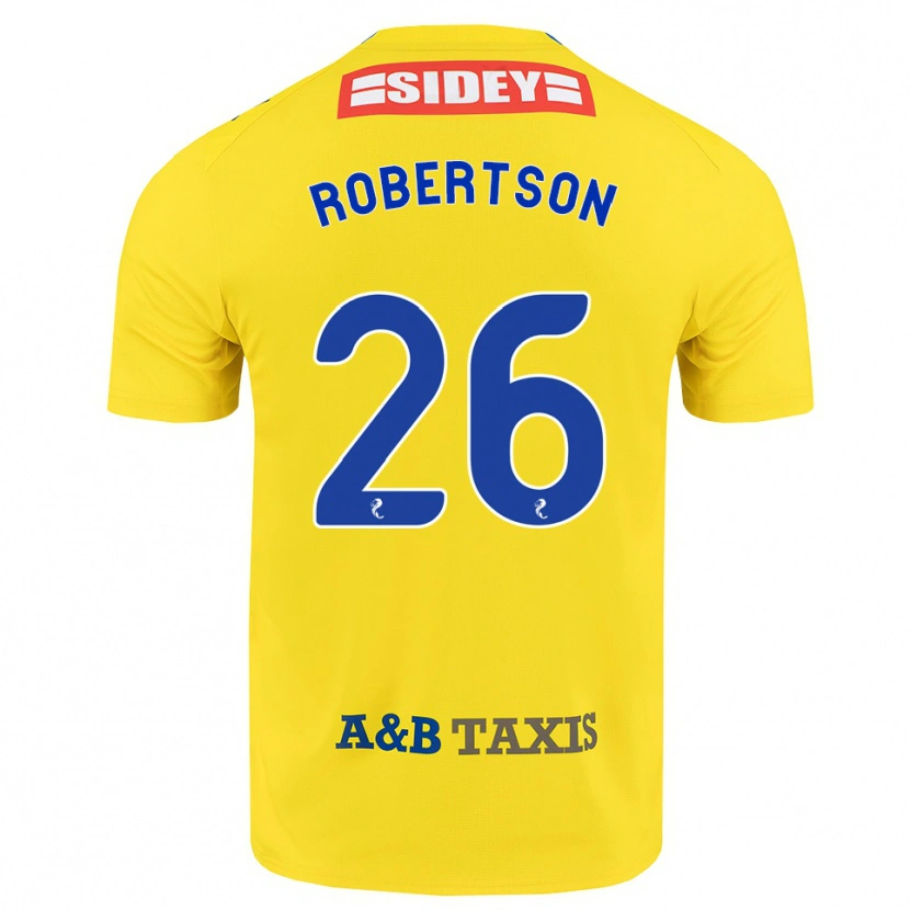 Danxen Homem Camisola Rebecca Robertson #26 Amarelo Azul Preto Alternativa 2026/27 Camisa