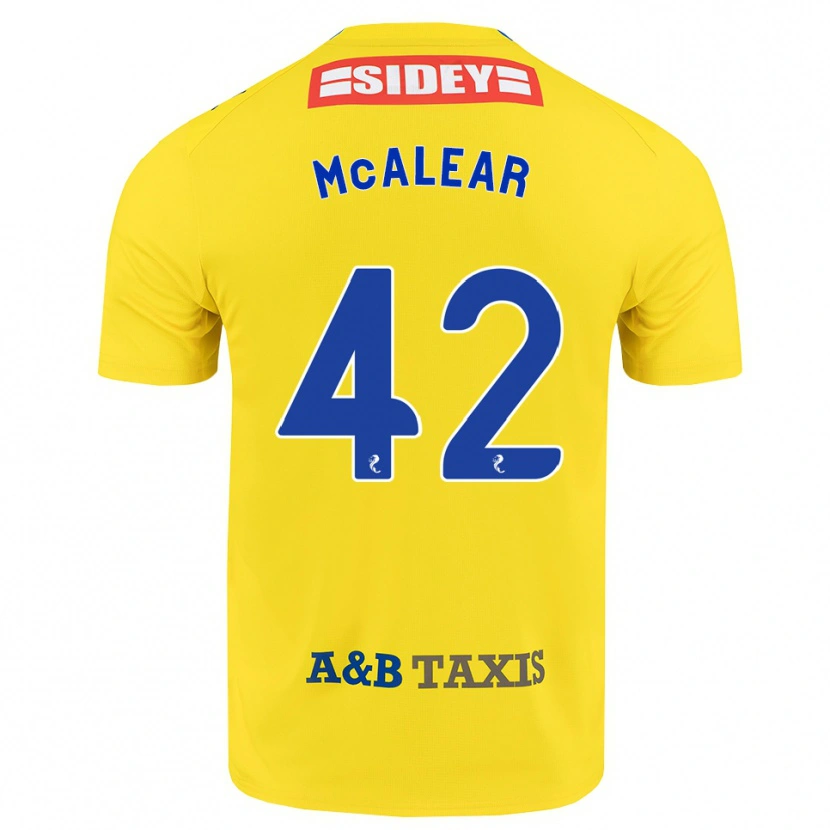 Danxen Homem Camisola Reece Mcalear #42 Amarelo Azul Preto Alternativa 2026/27 Camisa