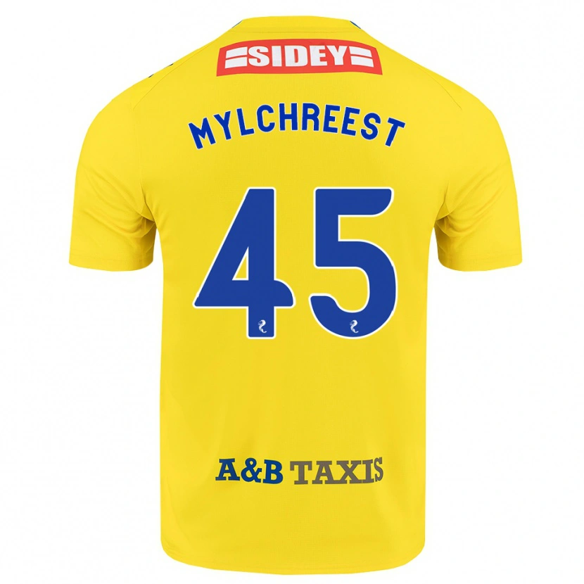 Danxen Homem Camisola Jackson Mylchreest #45 Amarelo Azul Preto Alternativa 2026/27 Camisa