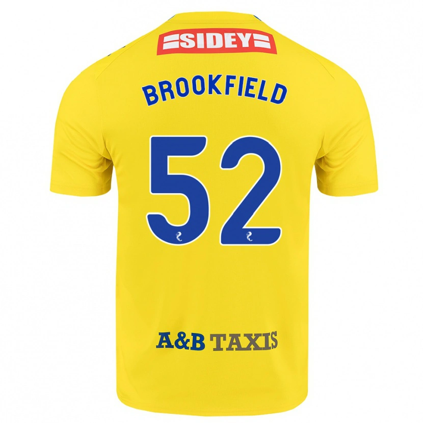 Danxen Homem Camisola Arran Brookfield #52 Amarelo Azul Preto Alternativa 2026/27 Camisa
