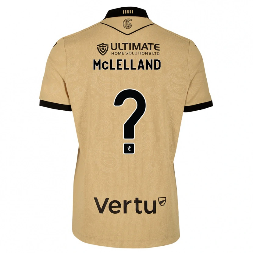 Danxen Homem Camisola Kenzie Mclelland #0 Madeira Queimada Preto Alternativa 2026/27 Camisa