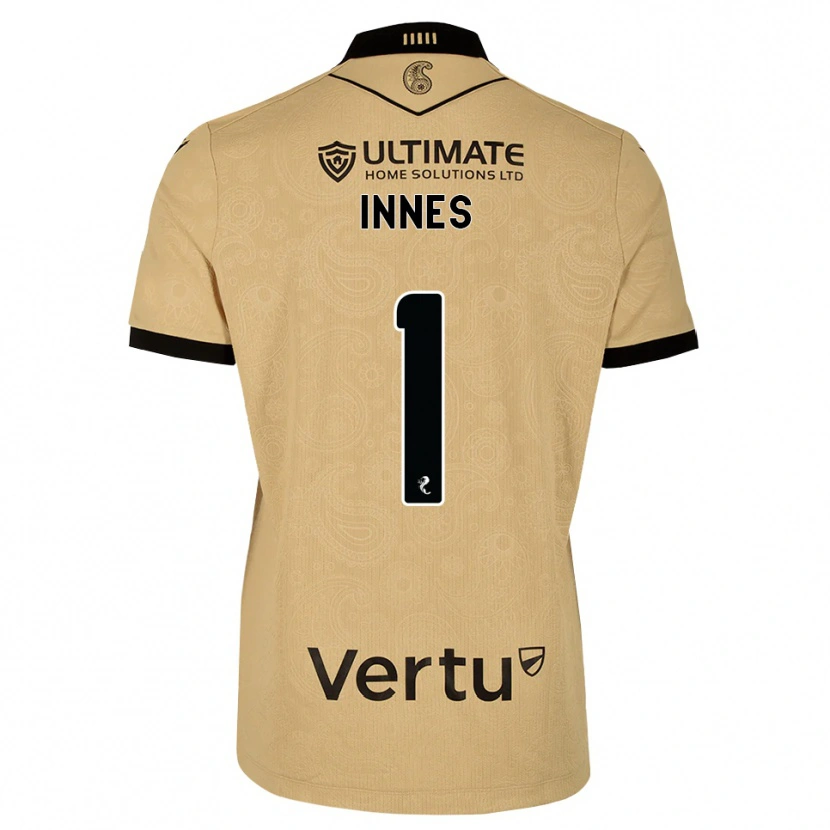 Danxen Homem Camisola Charlie Innes #1 Madeira Queimada Preto Alternativa 2026/27 Camisa