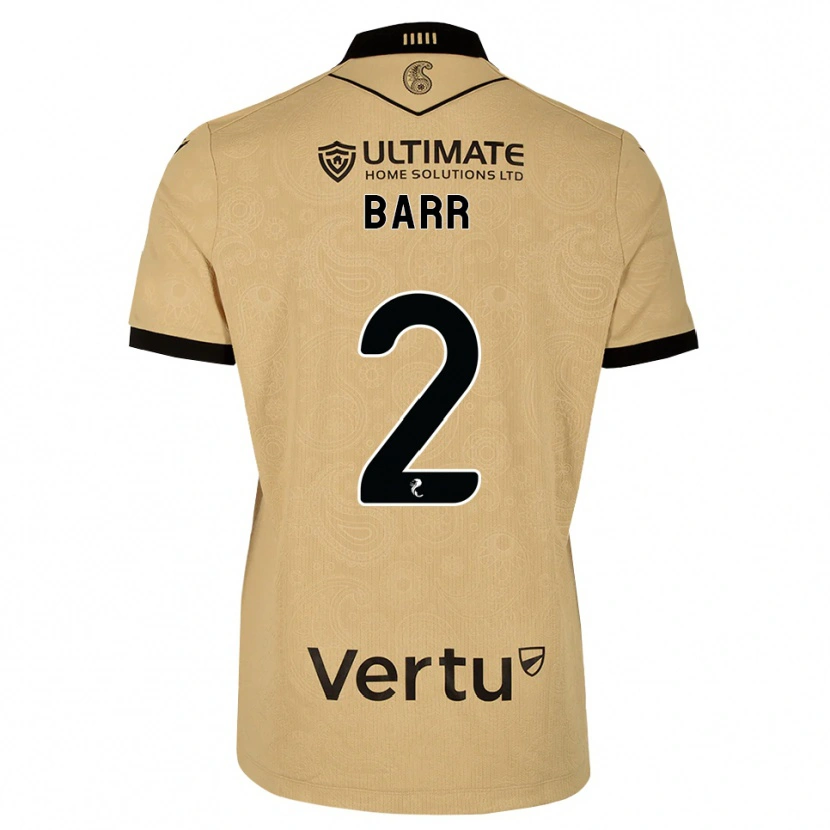 Danxen Homem Camisola Jack Barr #2 Madeira Queimada Preto Alternativa 2026/27 Camisa