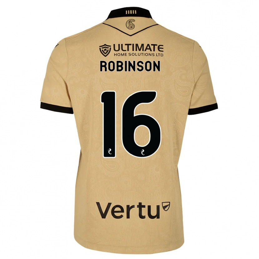 Danxen Homem Camisola Sam Robinson #16 Madeira Queimada Preto Alternativa 2026/27 Camisa