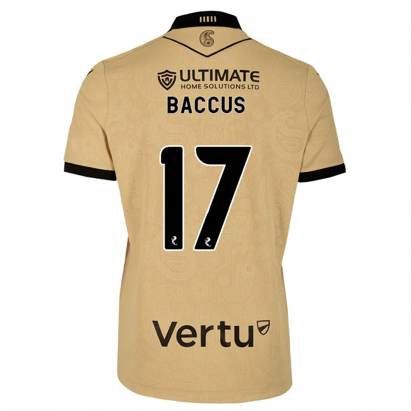 Danxen Homem Camisola Keanu Baccus #17 Madeira Queimada Preto Alternativa 2026/27 Camisa