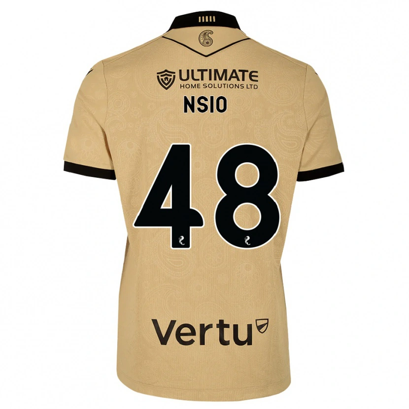 Danxen Homem Camisola Paul Nsio #48 Madeira Queimada Preto Alternativa 2026/27 Camisa