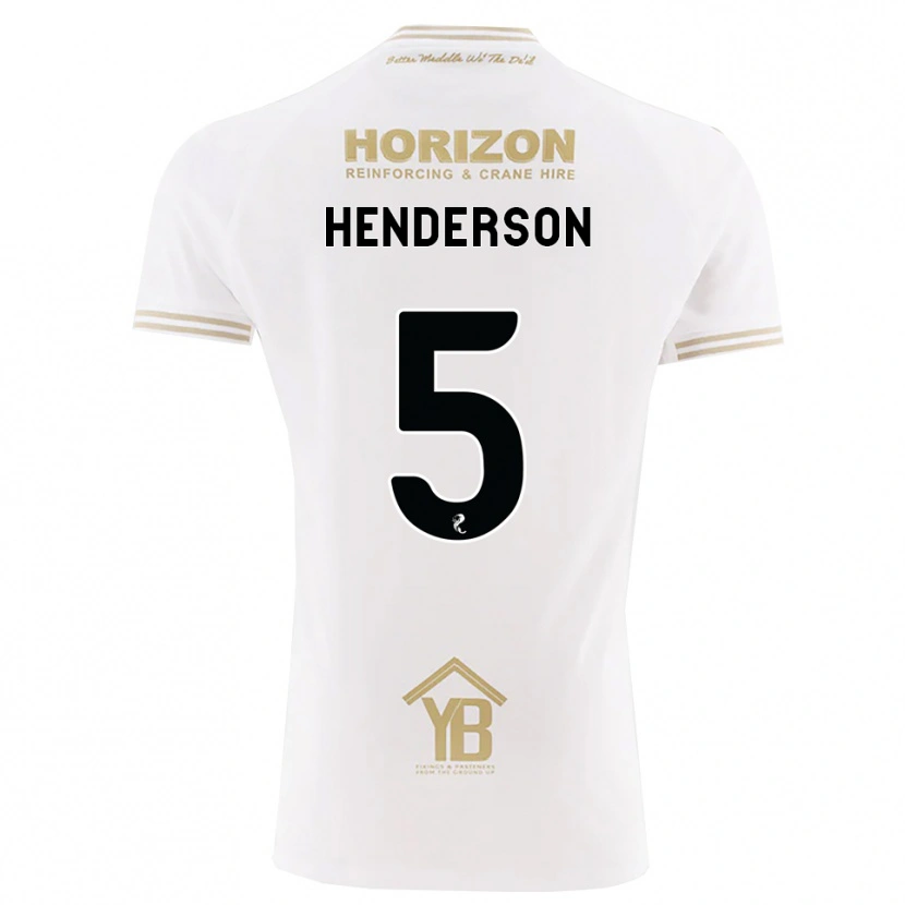 Danxen Homem Camisola Liam Henderson #5 Trigo Branco Alternativa 2026/27 Camisa