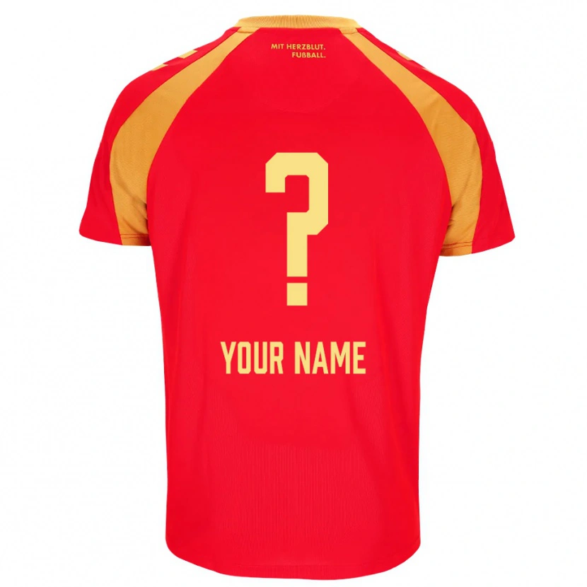 Danxen Homem Camisola Seu Nome #0 Vermelho Laranja Preto Alternativa 2026/27 Camisa