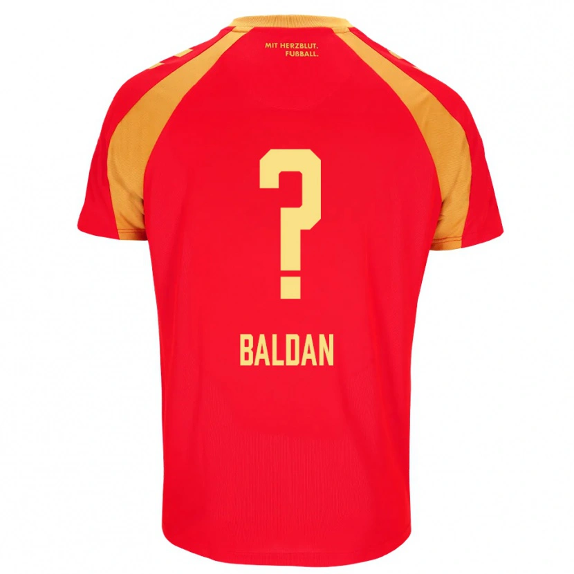 Danxen Homem Camisola Ziya Baldan #0 Vermelho Laranja Preto Alternativa 2026/27 Camisa