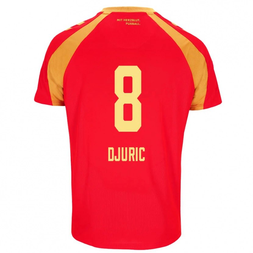 Danxen Homem Camisola Luka Duric #8 Vermelho Laranja Preto Alternativa 2026/27 Camisa