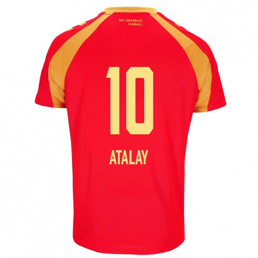 Danxen Homem Camisola Ibrahim Atalay #10 Vermelho Laranja Preto Alternativa 2026/27 Camisa