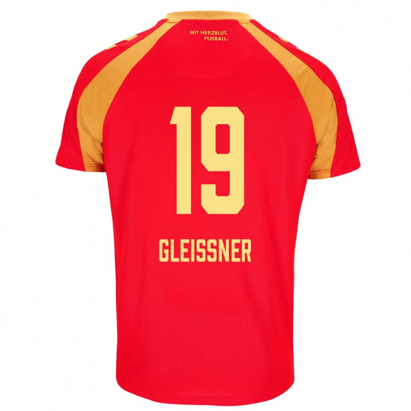 Danxen Homem Camisola Kevin Gleissner #19 Vermelho Laranja Preto Alternativa 2026/27 Camisa