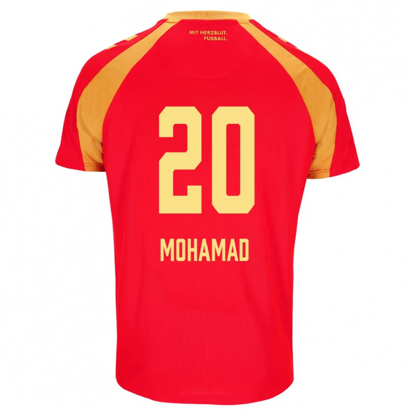 Danxen Homem Camisola Hassan Mohamad #20 Vermelho Laranja Preto Alternativa 2026/27 Camisa