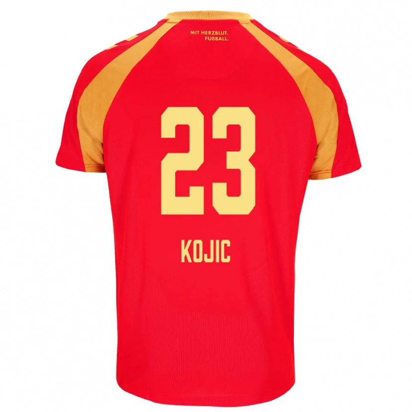 Danxen Homem Camisola Stanko Kojic #23 Vermelho Laranja Preto Alternativa 2026/27 Camisa