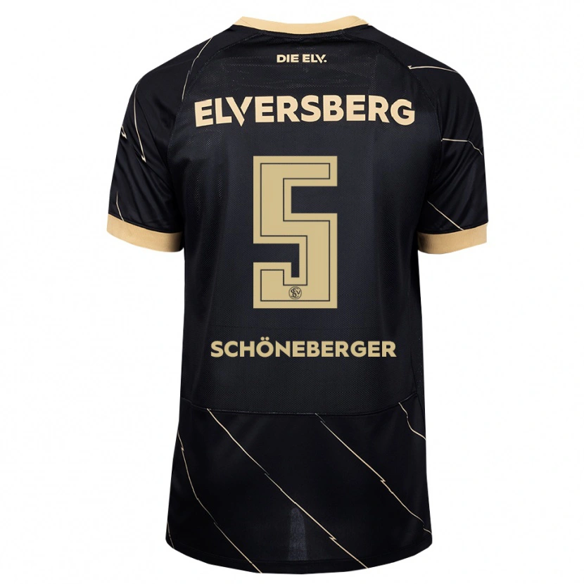 Danxen Homem Camisola Louis Schöneberger #5 Preto Marrom Alternativa 2026/27 Camisa