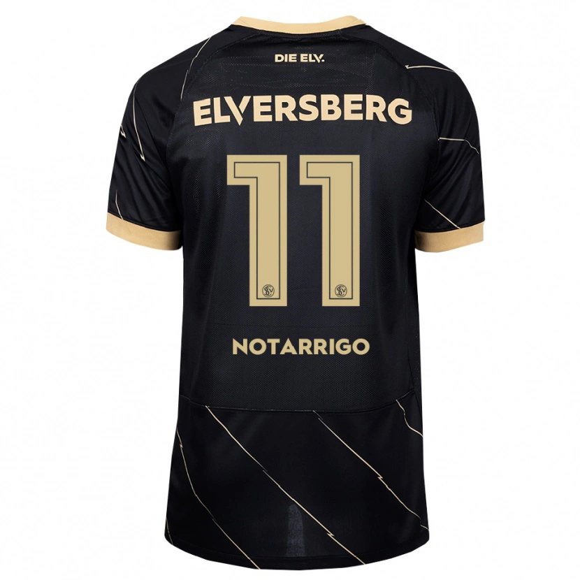 Danxen Homem Camisola Lionel Notarrigo #11 Preto Marrom Alternativa 2026/27 Camisa