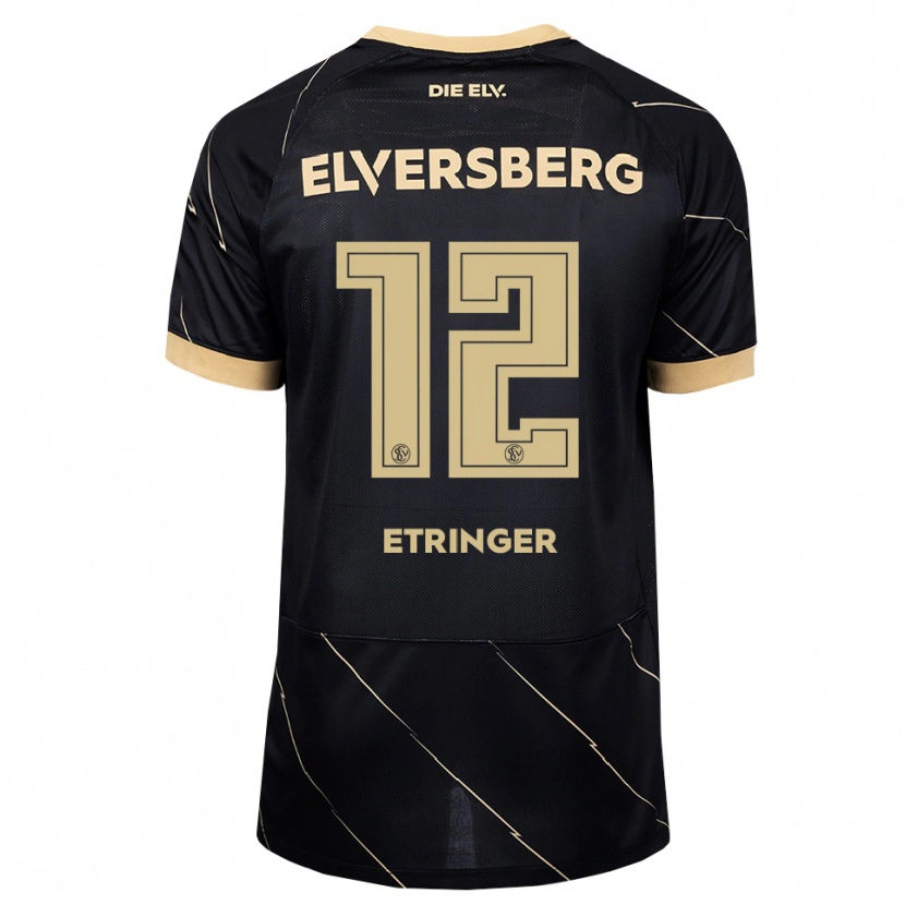 Danxen Homem Camisola Elias Etringer #12 Preto Marrom Alternativa 2026/27 Camisa
