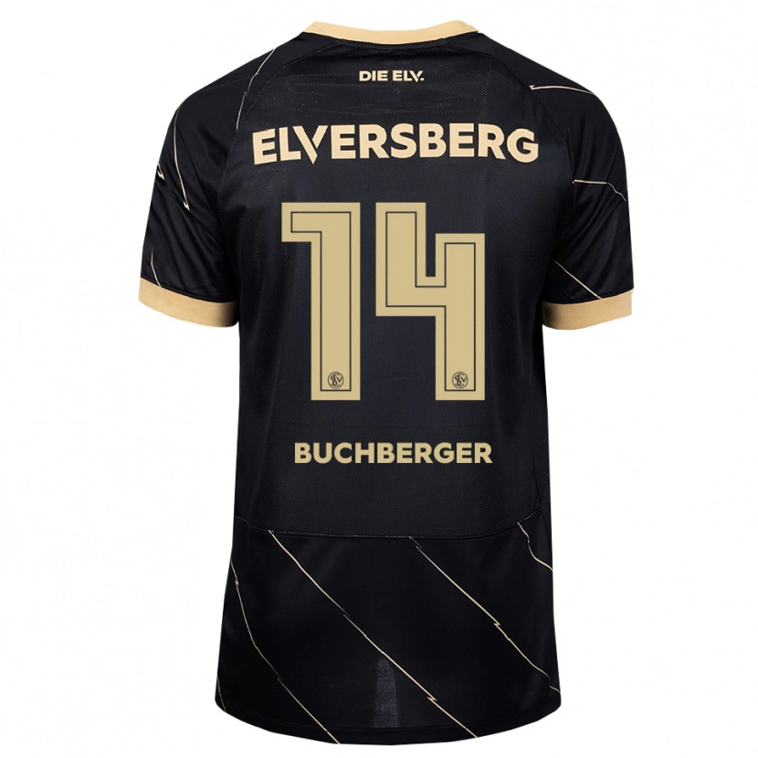 Danxen Homem Camisola Jonas Buchberger #14 Preto Marrom Alternativa 2026/27 Camisa
