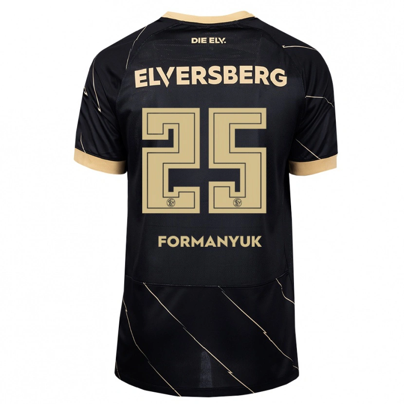 Danxen Homem Camisola Oleksandr Formanyuk #25 Preto Marrom Alternativa 2026/27 Camisa