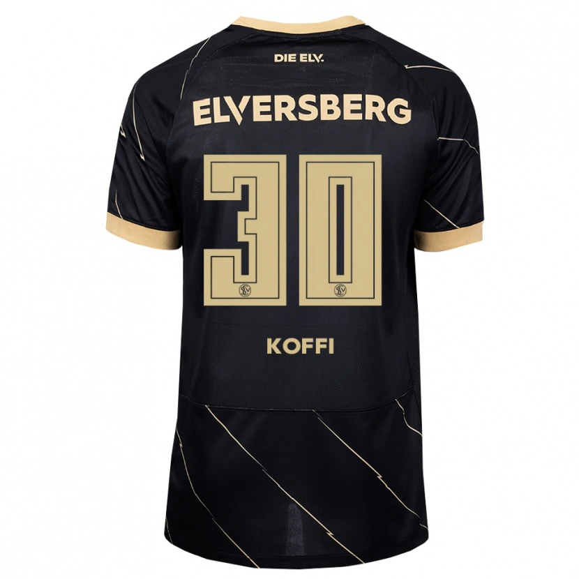 Danxen Homem Camisola Kevin Koffi #30 Preto Marrom Alternativa 2026/27 Camisa