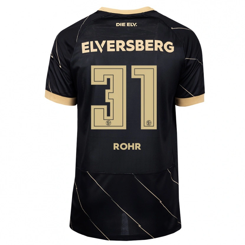 Danxen Homem Camisola Maximilian Rohr #31 Preto Marrom Alternativa 2026/27 Camisa