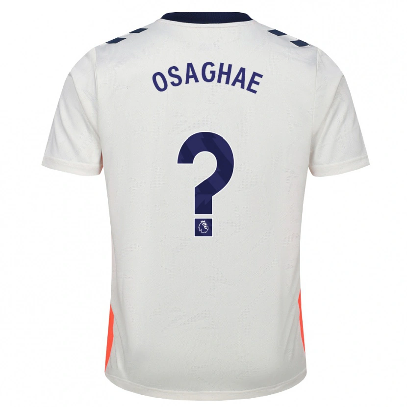 Danxen Homem Camisola Leon Osaghae #0 Branco Laranja Azul Real Alternativa 2026/27 Camisa