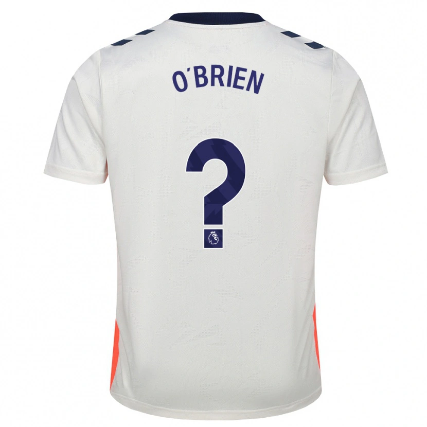 Danxen Homem Camisola Fionn O'brien #0 Branco Laranja Azul Real Alternativa 2026/27 Camisa
