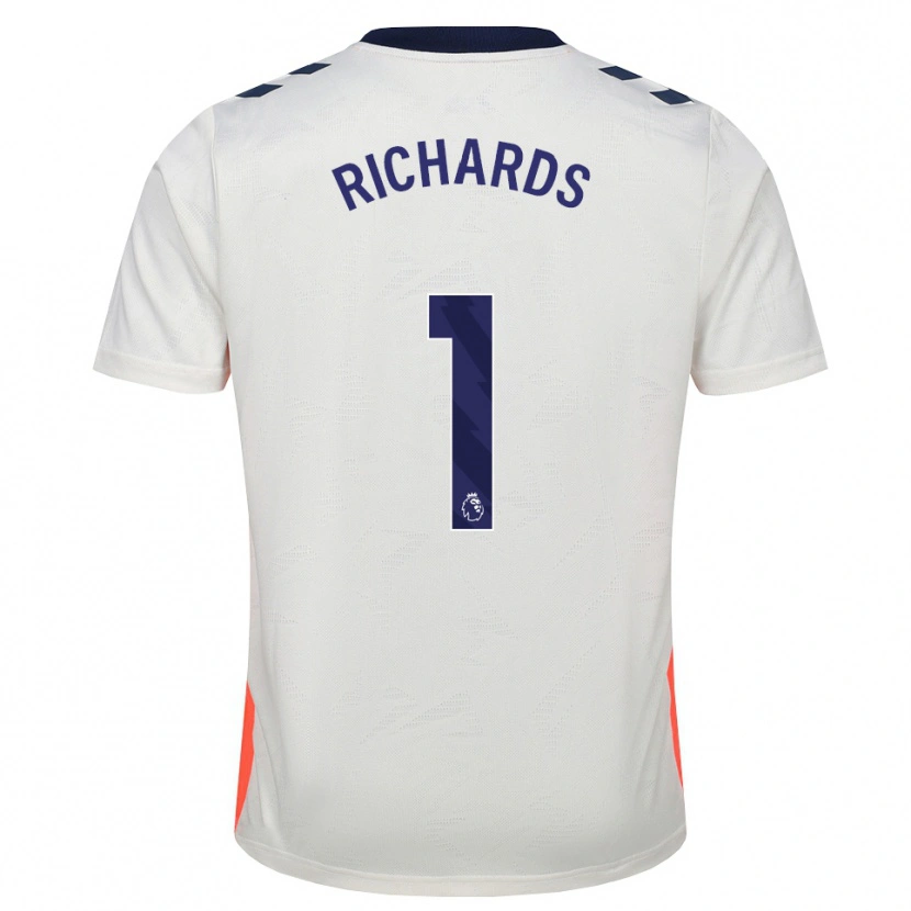 Danxen Homem Camisola Oscar Richards #1 Branco Laranja Azul Real Alternativa 2026/27 Camisa