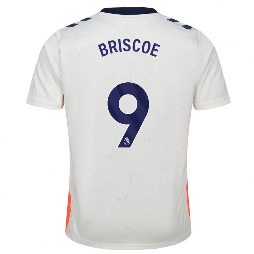 Danxen Homem Camisola Elijah Briscoe #9 Branco Laranja Azul Real Alternativa 2026/27 Camisa