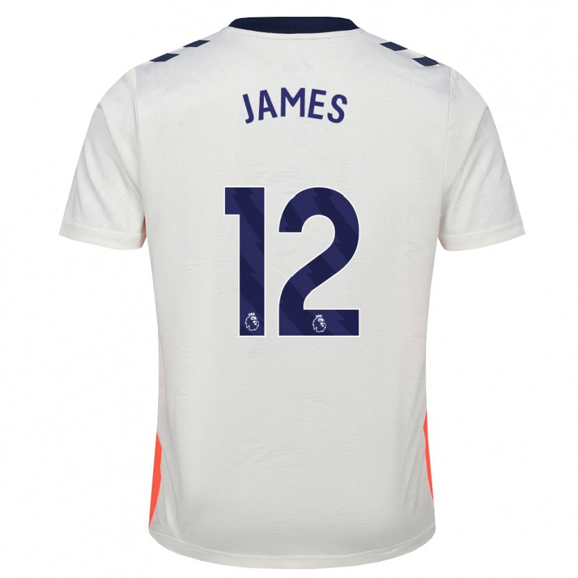 Danxen Homem Camisola Jack James #12 Branco Laranja Azul Real Alternativa 2026/27 Camisa