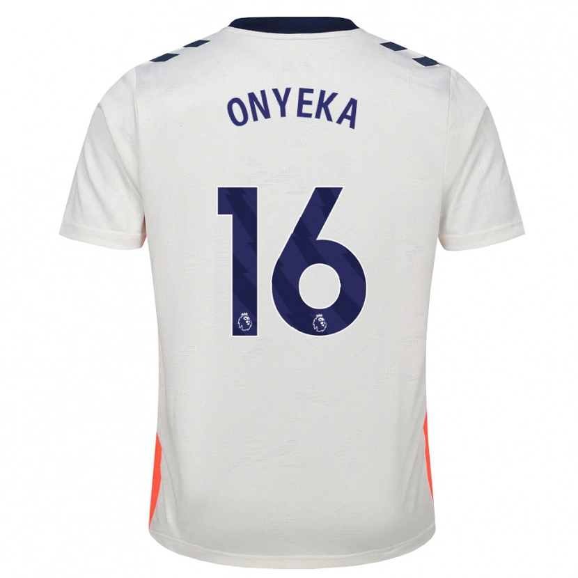 Danxen Homem Camisola Frank Onyeka #16 Branco Laranja Azul Real Alternativa 2026/27 Camisa