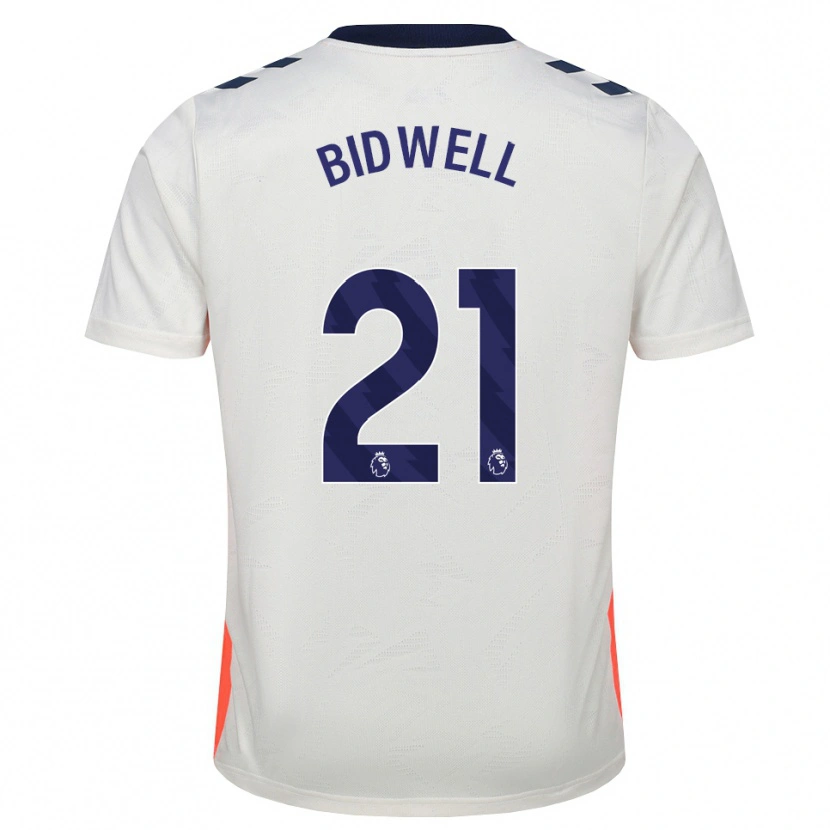 Danxen Homem Camisola Jake Bidwell #21 Branco Laranja Azul Real Alternativa 2026/27 Camisa